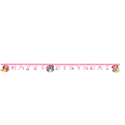 Ghirlanda di lettere delle Principesse Disney Buon Compleanno