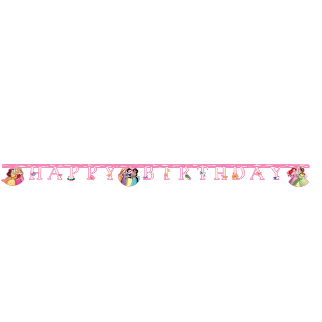 Ghirlanda di lettere delle Principesse Disney Buon Compleanno