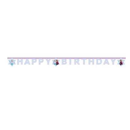 Ghirlanda di lettere Frozen Happy Birthday 2m