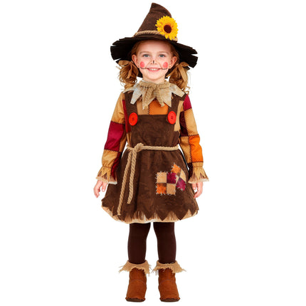 Costume da spaventapasseri marrone per bambini