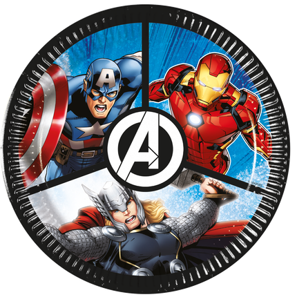 Piatti Avengers 20cm 8pz