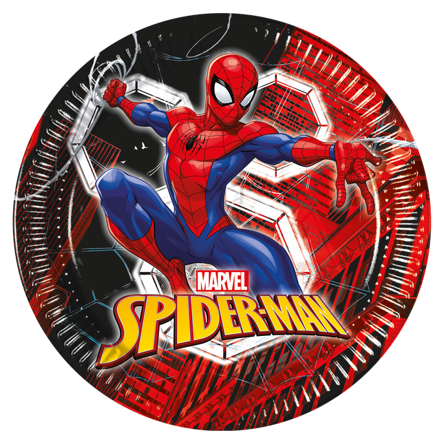 Piatti Spiderman Web 23cm 8pz