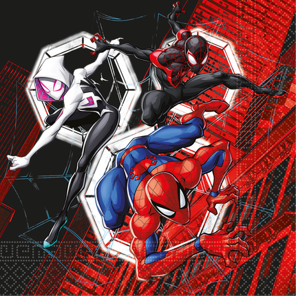 Tovaglioli Spiderman Web 33cm 20pz