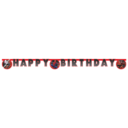 Fionda con lettera di Spiderman Buon Compleanno