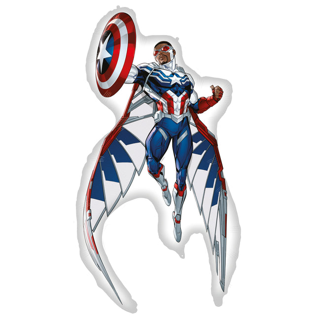 Palloncino ad elio Avengers Sam Wilson vuoto 93 cm