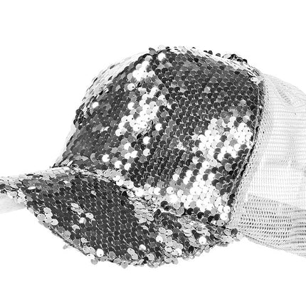 Paillettes argento per berretto