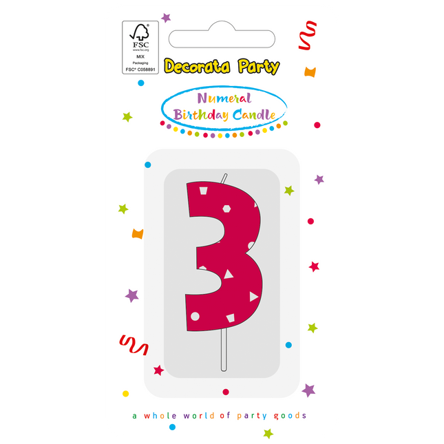 candela 3 anni rosa