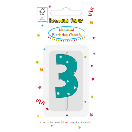 3 anni di candele blu
