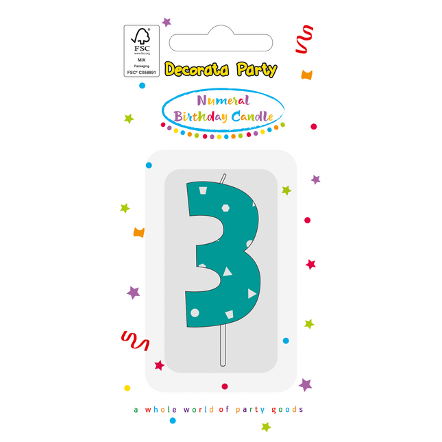 3 anni di candele blu