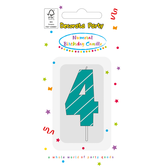 candela di 4 anni blu