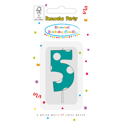 Candela a 5 anni blu