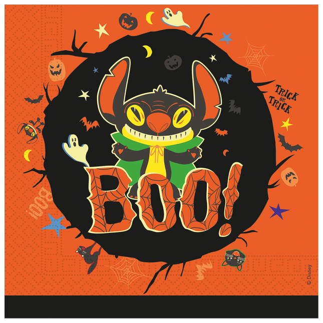 Tovaglioli a punto Halloween 2 strati 33cm 20pz