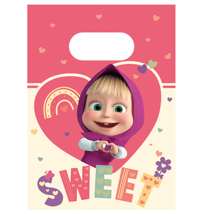 Sacchetti per la condivisione di Masha e l'Orso 4 pezzi