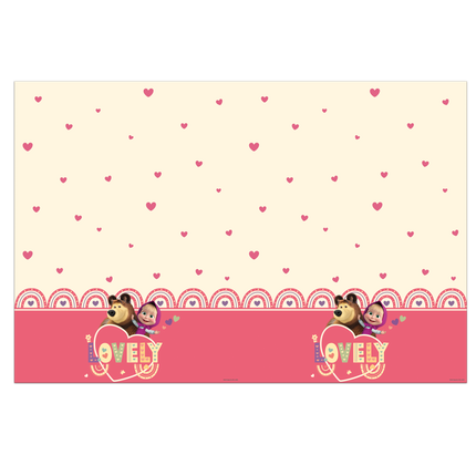 Tovaglia Masha e l'Orso in plastica da 1,8 m