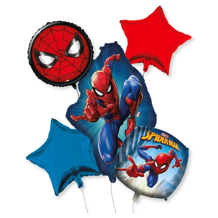 Set di palloncini ad elio Spiderman vuoti 6 pezzi