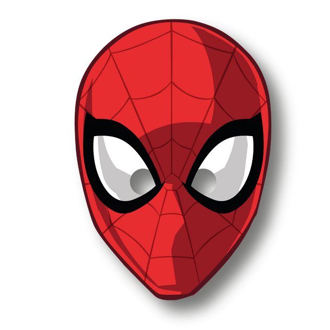 Maschera Spiderman World Of Webs 6 pezzi