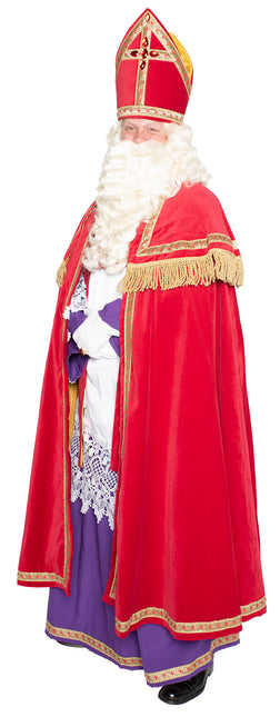 Tuta Sinterklaas completa in velluto 4 pezzi