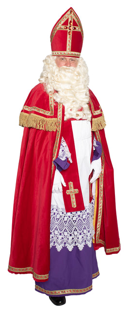 Abito Sinterklaas in velluto di cotone 4 pezzi