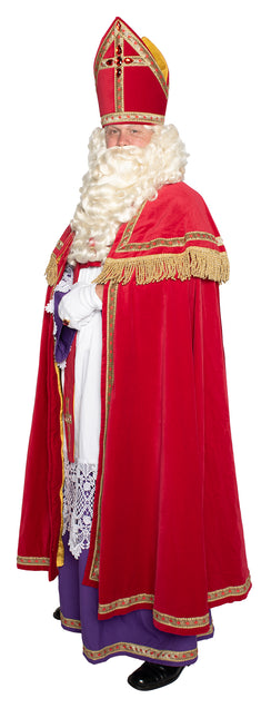 Abito Sinterklaas in velluto di cotone 4 pezzi