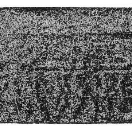 Runner da tavolo nero glitterato 5m