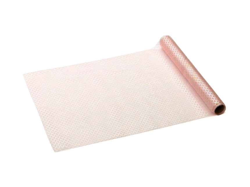 Runner da tavola rosa chiaro 3m