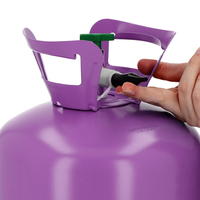 Bombola a elio con 50 palloncini e nastro