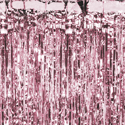 Tenda per porte in oro rosa metallizzato 2m