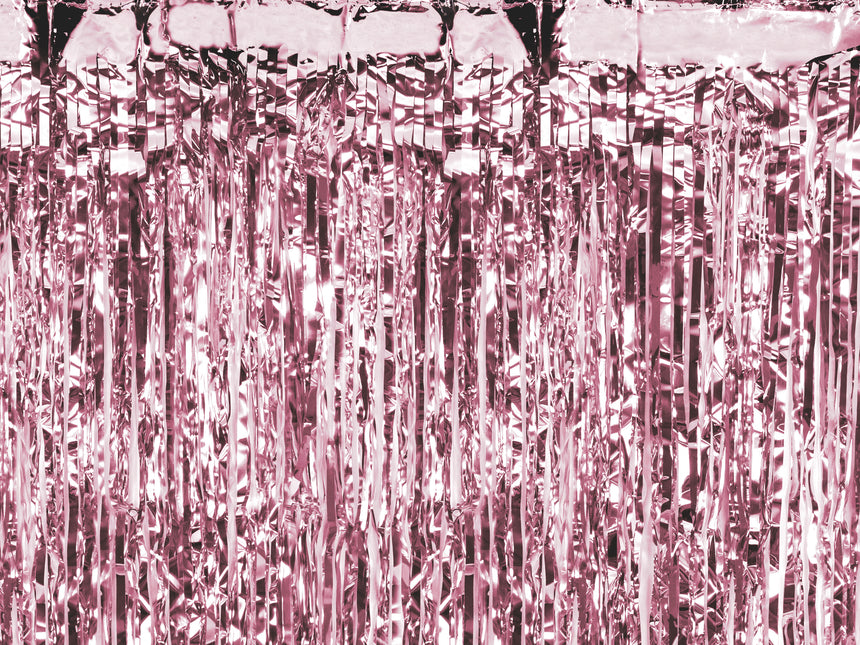 Tenda per porte in oro rosa metallizzato 2m