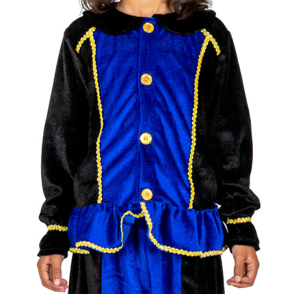 Costume da Piet per bambini blu/nero