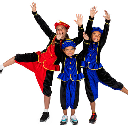 Costume da Piet per bambini blu/nero