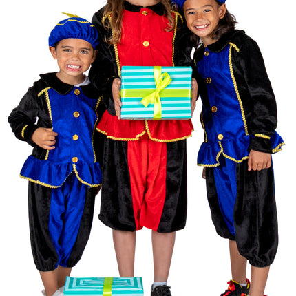 Costume da Piet per bambini rosso/nero