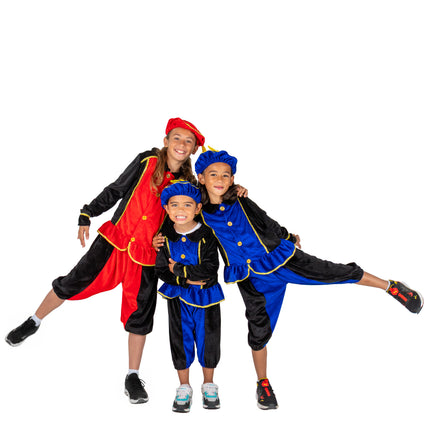 Costume da Piet per bambini blu/nero