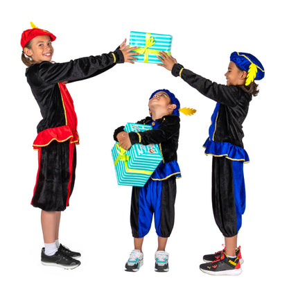 Costume da Piet per bambini blu/nero