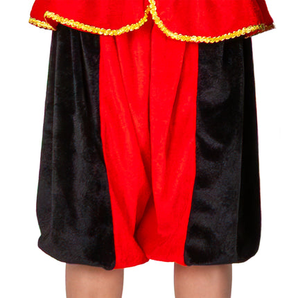 Costume da Piet per bambini rosso/nero