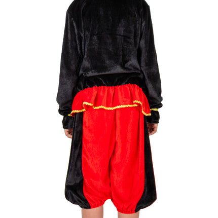 Costume da Piet per bambini rosso/nero
