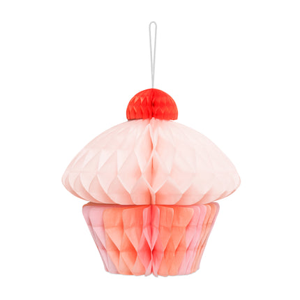 Cupcake a nido d'ape rosa da 20 cm