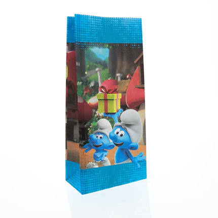 Sacchetti regalo dei Puffi 23 cm, 10 pezzi