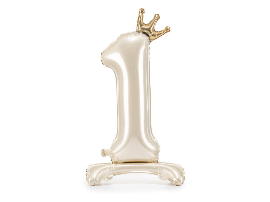 Palloncino ad elio 1 anno Pearl vuoto 84 cm