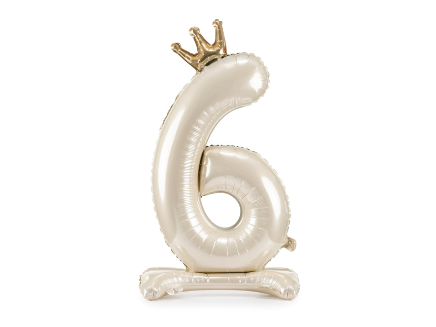 Palloncino Figura 6 Anni Perla Vuoto 84cm