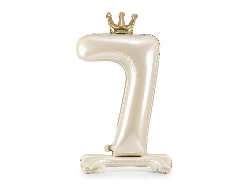 Palloncino figura 7 anni Pearl vuoto 84 cm