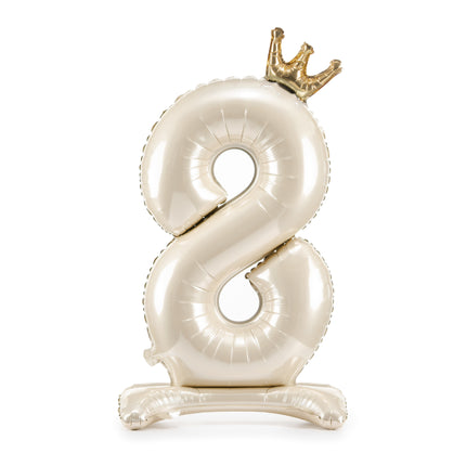 Palloncino a 8 anni con figura perlata vuoto 84 cm