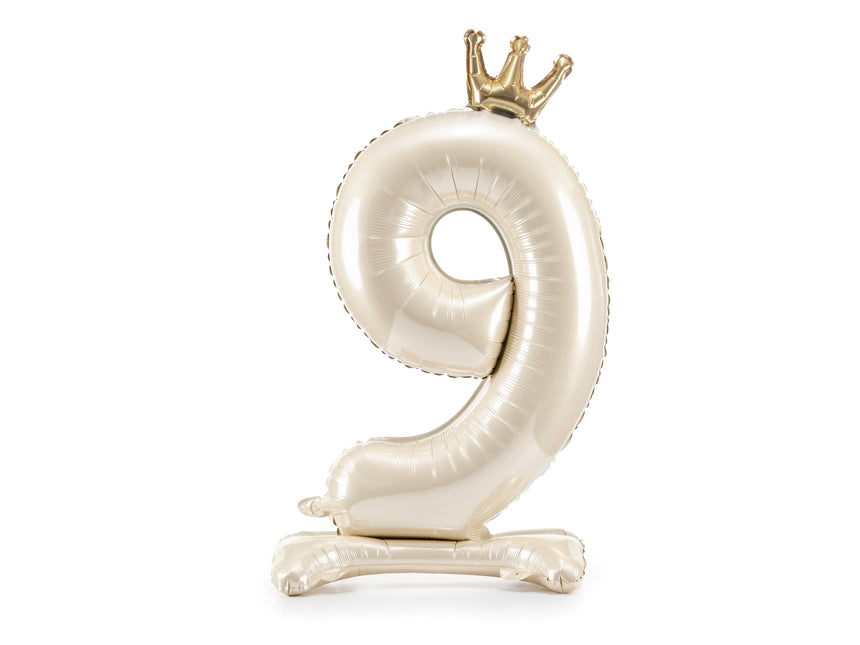 Palloncino figura 9 anni Pearl vuoto 84 cm