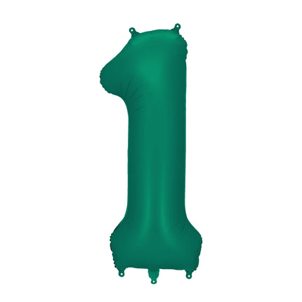 Palloncino 1 Anno Figura Verde Vuoto 86 cm