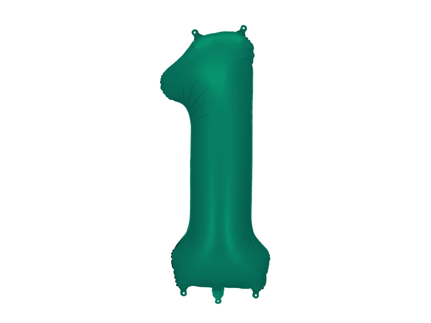 Palloncino 1 Anno Figura Verde Vuoto 86 cm