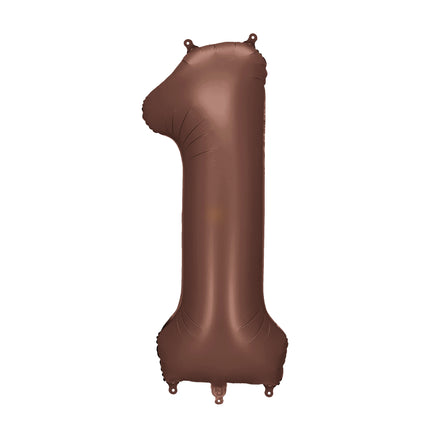 Palloncino 1 Anno Figura Marrone Vuoto 86cm