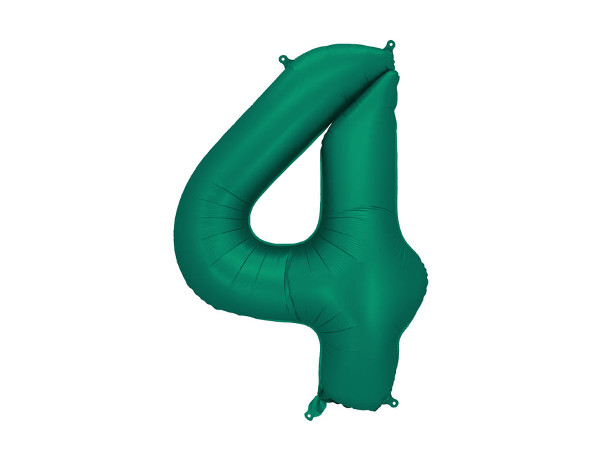 Palloncino a 4 anni in foil verde vuoto 86 cm