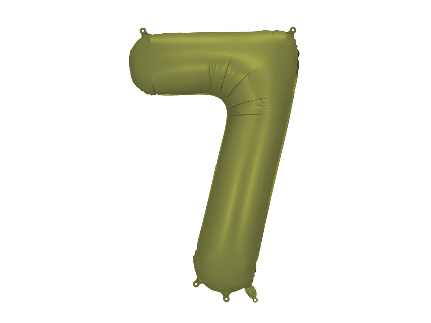 Palloncino 7 anni verde 86 cm