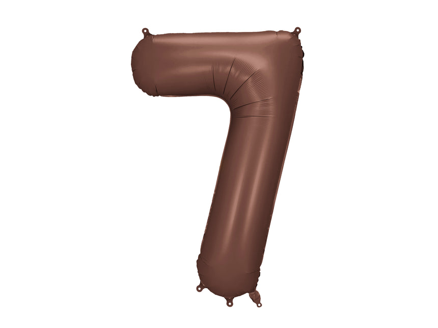 Palloncino a 7 anni con figura marrone 86 cm