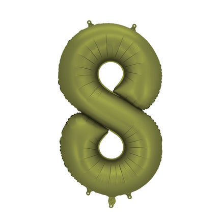Palloncino di figura 8 anni verde vuoto 86 cm