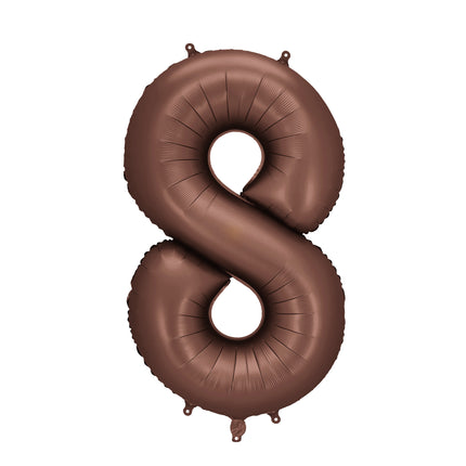 Palloncino a 8 anni con figura marrone vuoto 86 cm